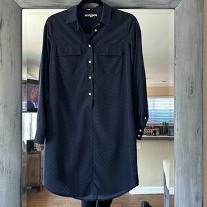 Gap button down navy dress